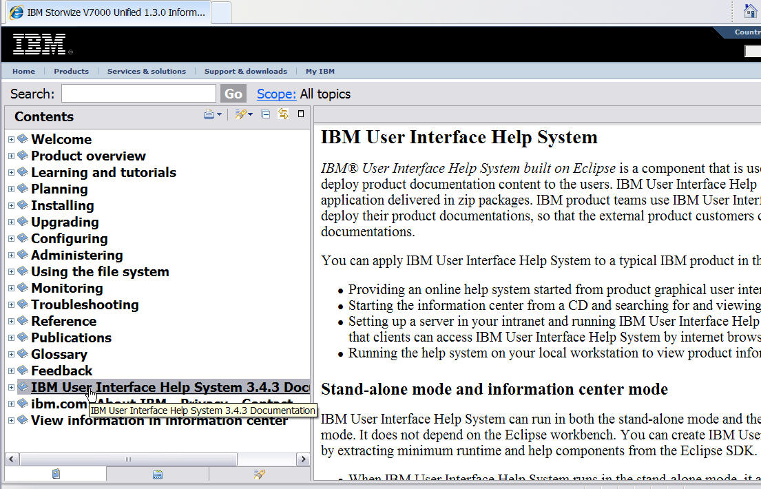 IBM User Interface Help System Documentation